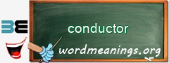 WordMeaning blackboard for conductor